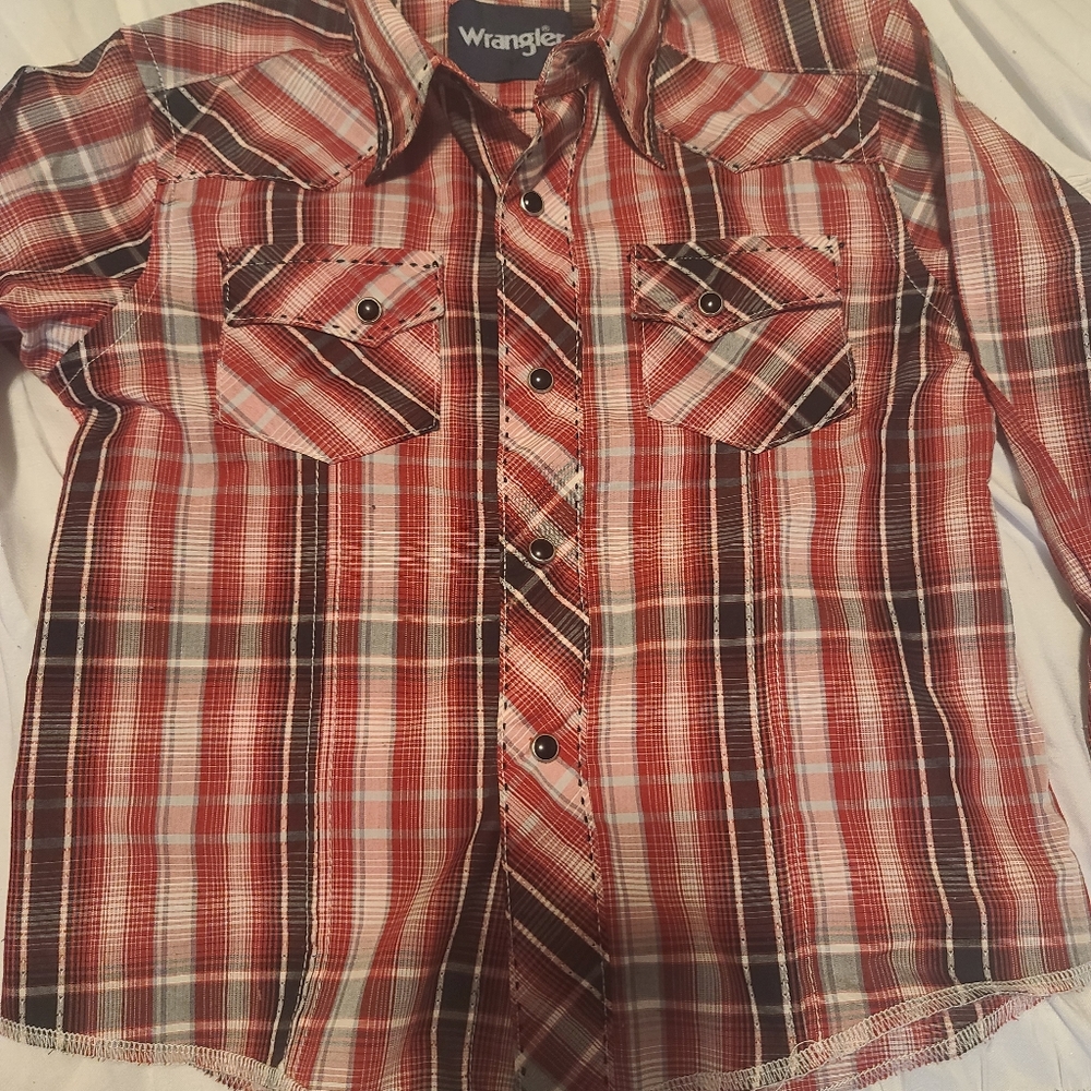 Wrangler little boy cowboy shirt.